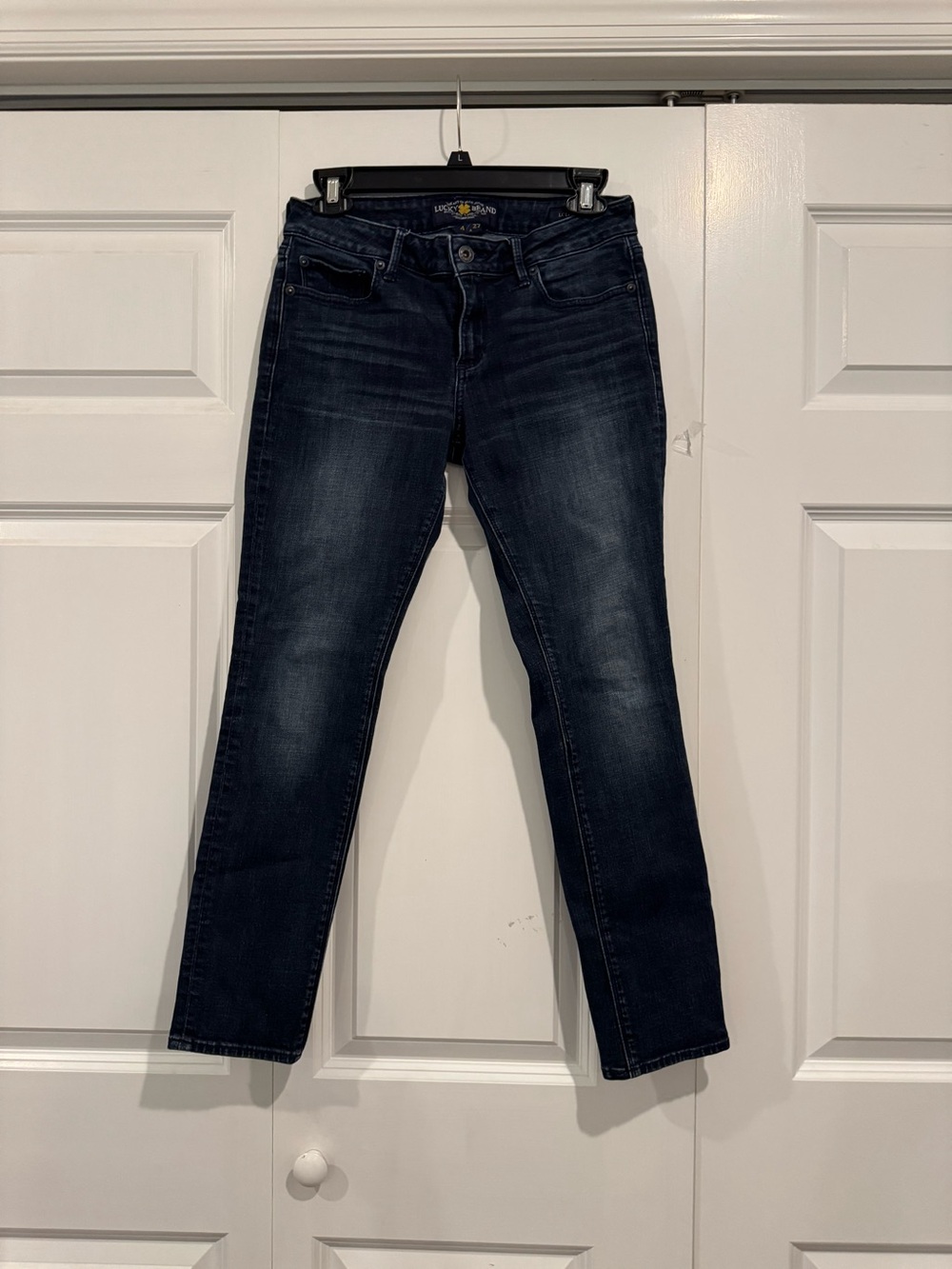 Lucky Brand Lolita Skinny Jeans Women's Size 4/27 Dark Wash Stretch Denim